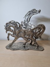 Scultura in argento Cavalli