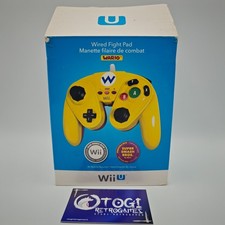 WIRED FIGHT PAD WARIO SMASH BROS WII U COMPLETO