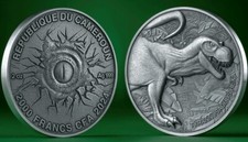 Moneta d'argento Tyrannosaurus