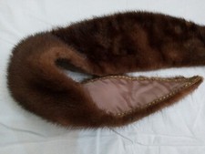 Collo pelliccia di visone finemente foderato