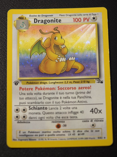 Dragonite holo fossil - fossil, 4/62