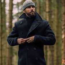 Cappotto uomo nero pea 100%