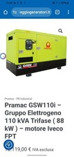 Gruppo Elettrogeno Usato - PRAMAC GSW-110 