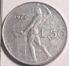 50 lire 1973 Italie Italy -