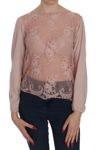 Blusa donna rosa pizzo - blusa,
