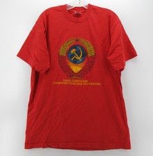 VINTAGE Soviet Union Shirt Men