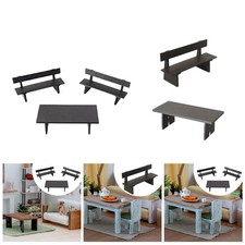 3 Pezzi Panchina Miniatura