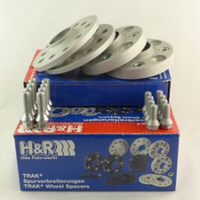 H&R Passaruota 30/60mm Argento per Fiat Grande Punto Tipo 199