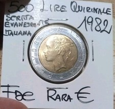 500 Lire Quirinale 1982