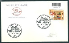 FDC Italia 2008: Corriere dei Piccoli [CODICE A BARRE Busta 1° giorno] Raybaudi