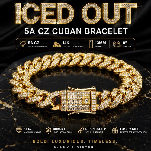 Bracciale cubano iced - iced, out