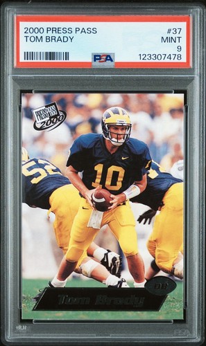 2000 press pass tom brady - press, #37