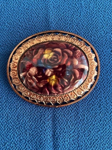Spilla rosa vintage elegante