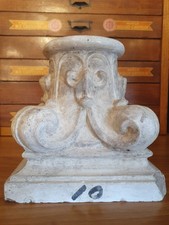 antico capitello gesso XIX