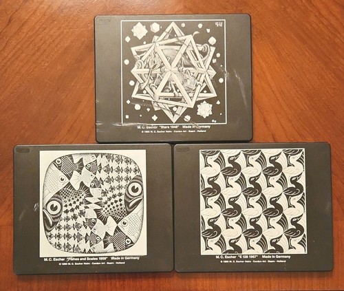 Escher stars slide puzzles - stars,