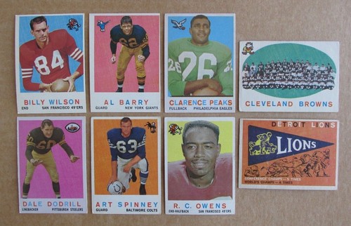 1959 topps football card - 1959,