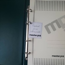 ALBUM RACCOGLITORE CARTELLA UNI VERDE MASTERPHIL  MONETE, SANTINI, BANCONOTE,