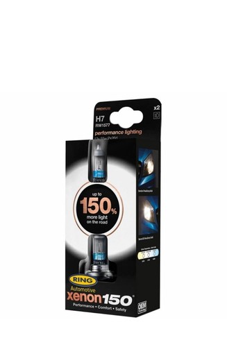 Coppia lampade xenon - h7, +150%