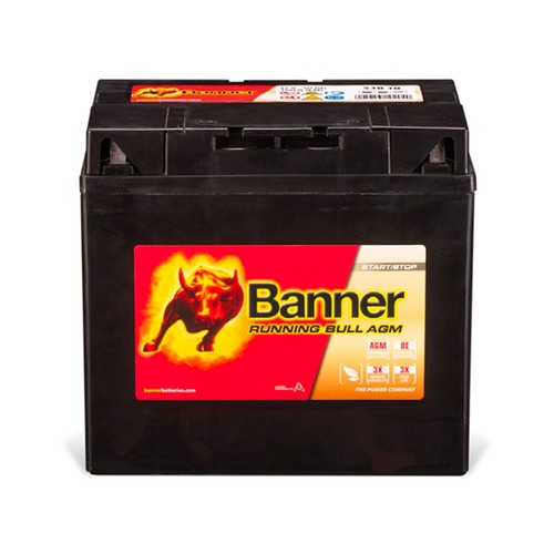 Batterie starting bull - bull, banner