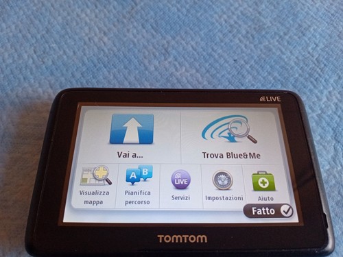 Tomtom blue fiat - 500, panda