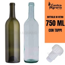 Bottiglia in vetro vuota con tappo bottiglie vuote tappi per vino acqua liquore