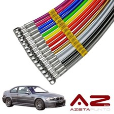 tubi freno in treccia auto aereonautica su misura per bmw serie 3 e46 320d 330