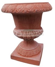 Vaso a calice coppa in terracotta cm45x55 altezza Vaso originale arredo giardino