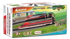 Modellino modellismo ferroviario Lima TRENO FRECCIAROSSA 500 + FRECCIAROSSA 1:87