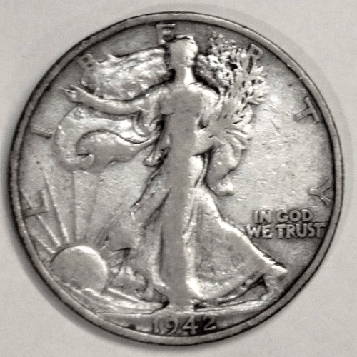 1942 mezzo dollaro walking - mezzo,