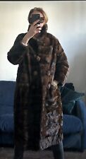 Gorgeous Genuine Fur Mink’  Horizontal Pelts MINK Coat Across Size 14