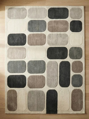 Tappeto lana trapuntato - lana, a