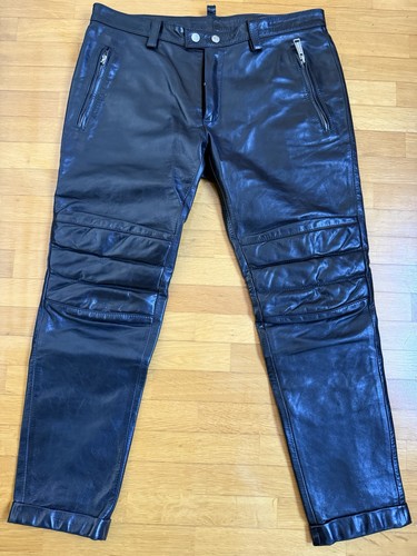 Pantaloni pelle dsquared - pantaloni,
