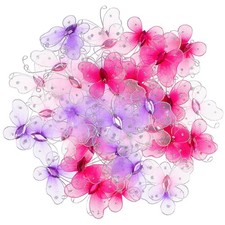  50 Pcs Farfalle Decorative