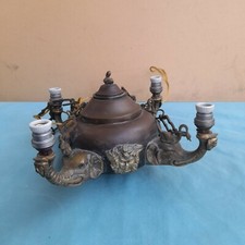 ANTICO LAMPADARIO IN BRONZO E