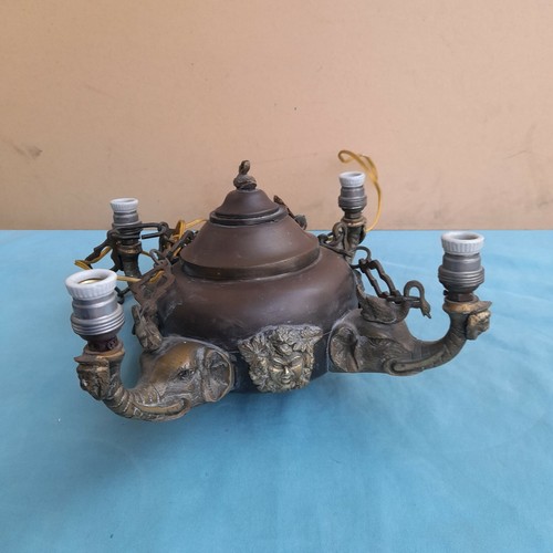 Antico lampadario bronzo e - lampadario,