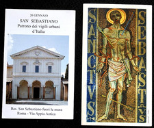 2 SANTINI SAN SEBASTIANO/BASILICA DI SAN SEBASTIANO PATRONO DEI VIGILI D'ITALIA
