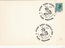 AS1141 - ANNULLO SPECIALE FLOR FESTIVAL FIORI FLORA SANT'AGNELLO NAPOLI 1979