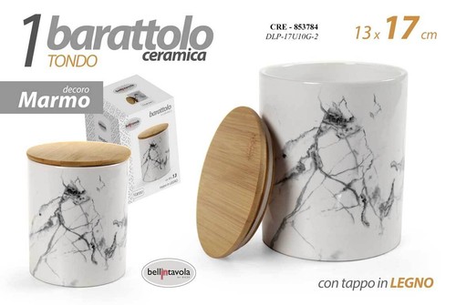Barattolo ceramica bianca - barattolo,