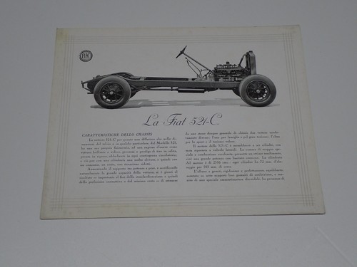 Fiat 521 chassis depliant - 521,