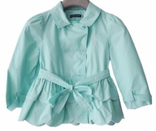 Impermeabile bambina turchese