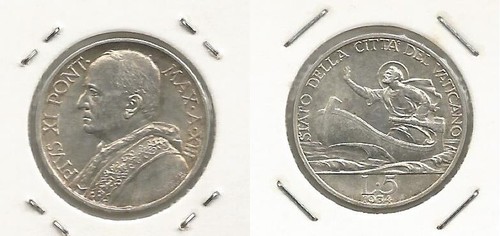 Vaticano pio 5 - 5, lire