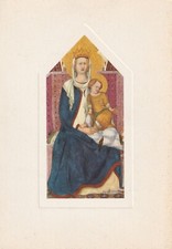 C4 - Cp Cartolina PIETRO LORENZETTI : Madonna col Figlio  - Fg Nvg