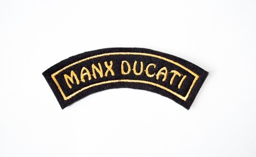Toppa moto classica manx - toppa,