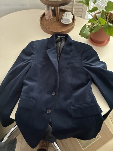 Blazer uomo zara blu velluto - uomo,