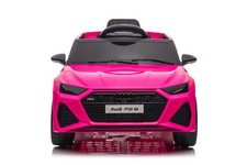 Auto Macchina Elettrica per Bambini 12V Audi RS 6 Sedile Pelle con Telecomando R