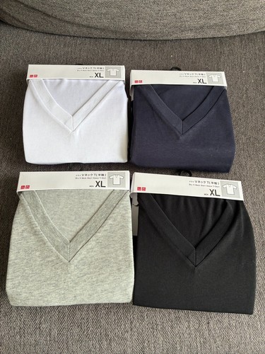 Shirt scollo v uniqlo - t-shirt,