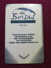 Tessera Scheda chiave Brisas Hotel Trinidad Cuba