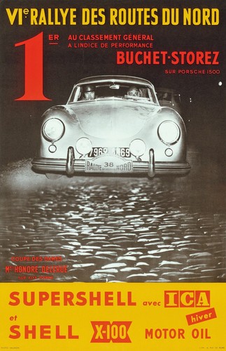 Porsche poster rallye des - rallye,