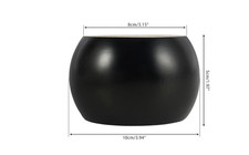 4 pcs Piedini in legno nero