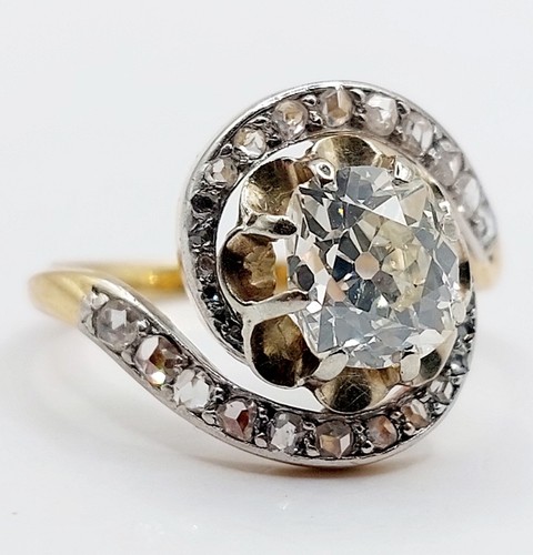 Anello tourbillon antico oro